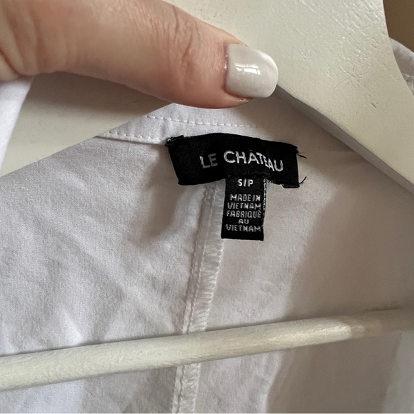 White cotton button up - Picture 4 of 6